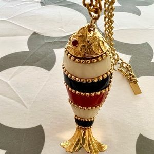 Kate Spade 19” Statement fish necklace